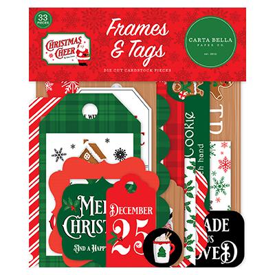 Carta Bella Christmas Cheer Die Cuts - Frames & Tags